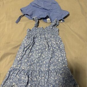 Carter's Light Blue Floral Dress